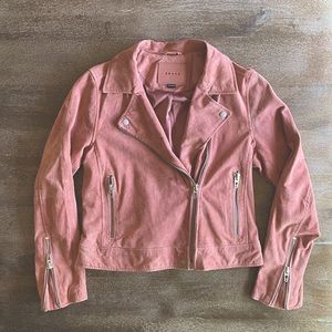 New Blank NYC suede moto jacket | M